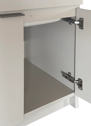 Mobile Lavatoio Tortora Vasca Ceramica L60 x P50 Due Ante Legno Nobilitato Già Montato