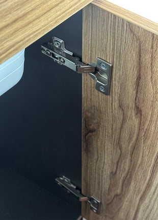 Mobile Lavatoio in legno Nobilitato Rovere e Grigio con sportello e pilozzo lavabo in resina x lavanderia bagno