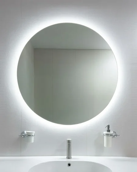 Specchio LED rotondo retroilluminato diametro 60 70 80 cm luce fredda